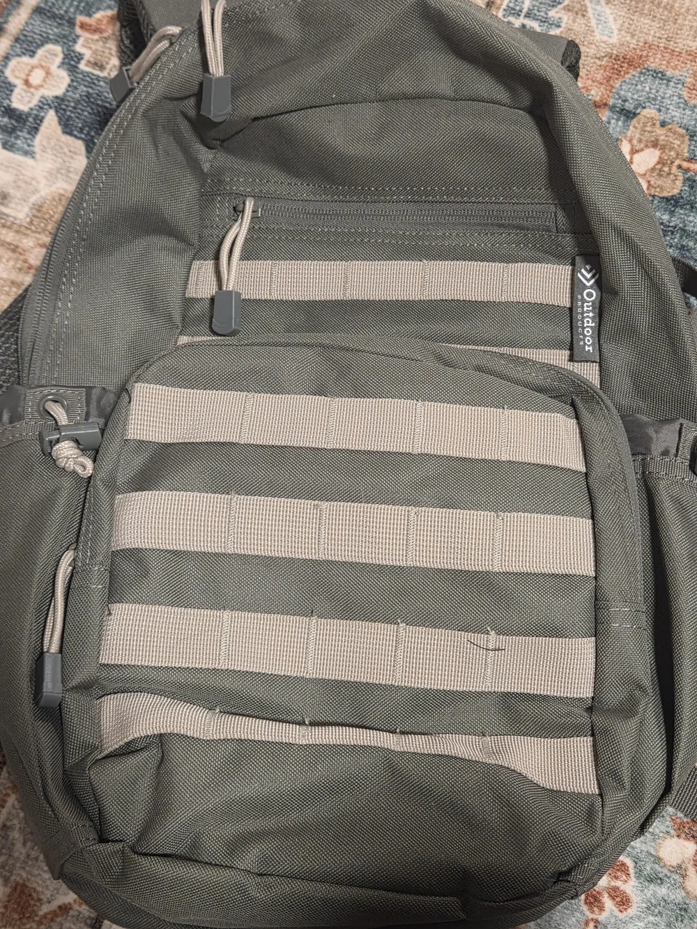 OSPREY Tactical Olive Green Backpack with Light Tan Webbing